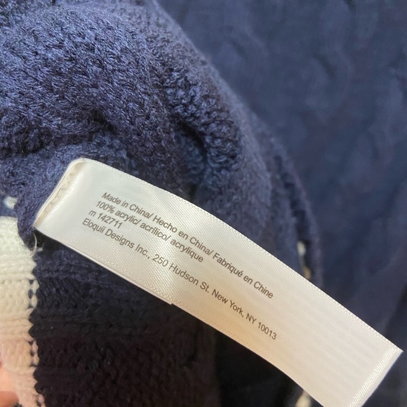 Eloquii Varsity Long Open Front Sweater SZ 18/20 plus size - Picture 6 of 7